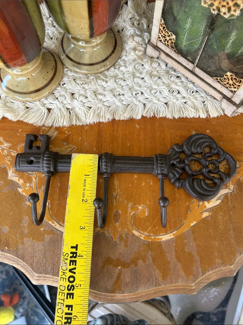 Cast Iron Skeleton Key Wall Hook Rack
